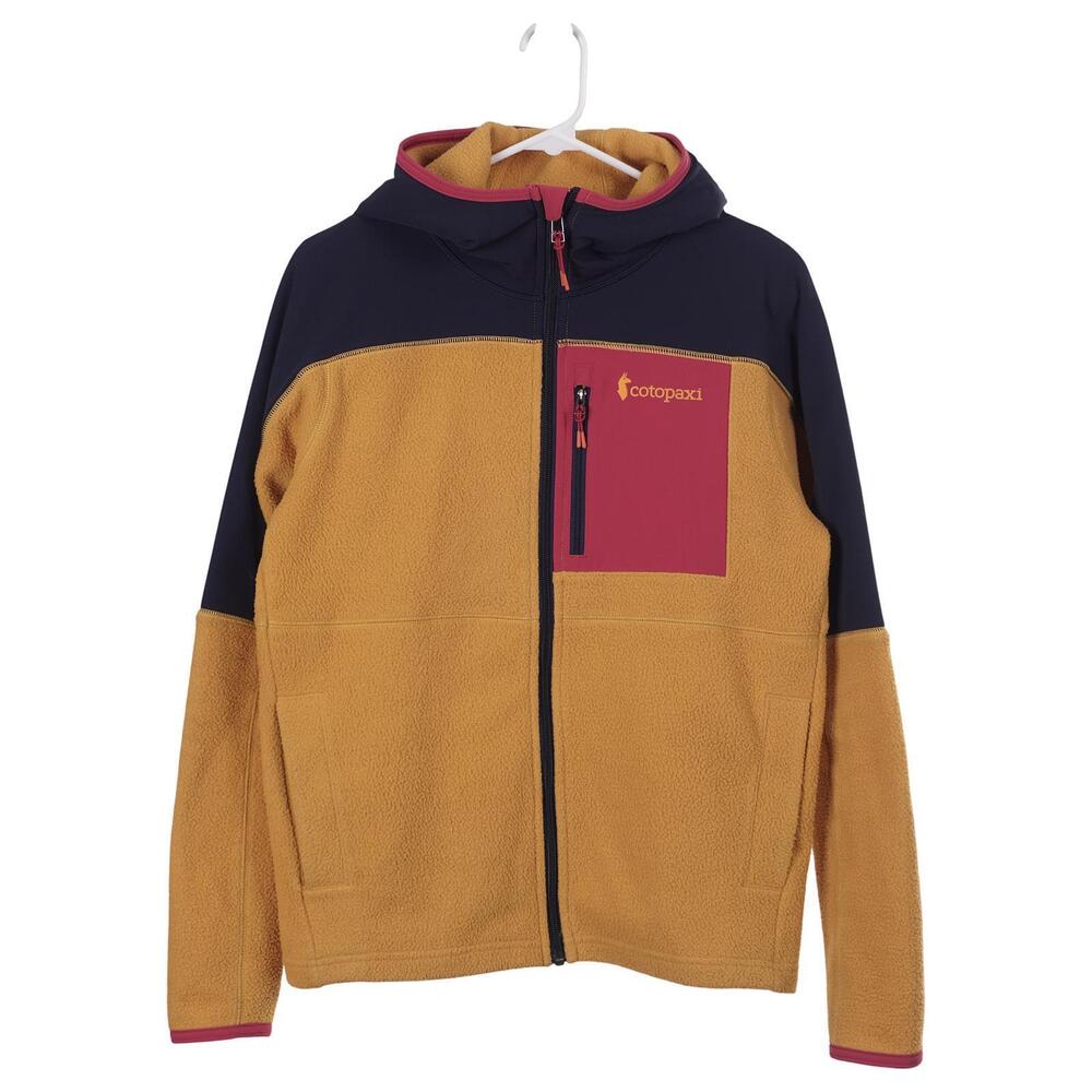 Cotopaxi Abrazo Jacket Women S Yellow Fleece Full Zip Hooded Pockets
